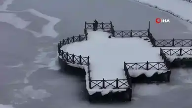 Erzincan'da Soğuktan Göller Buz Tuttu!