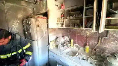 Erzincan'da Evde Yangın! İtfaiye Söndürdü