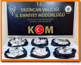 Erzincan'da 90 Kilo Kaçak Nargile Tütünü Ele Geçirildi