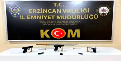 Erzincan'da SKM Operasyonu: 3 Gözaltı, Silah Ele Geçirildi