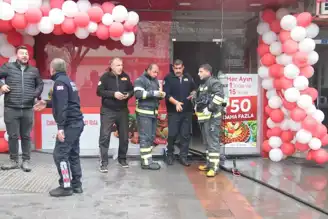 Kent Merkezinde İş Yeri Yangını