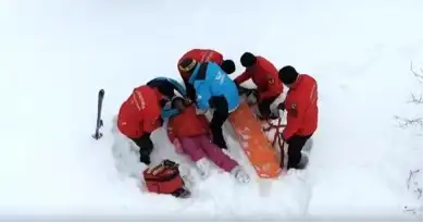 Dağ Kayak Merkezinde JAK Tatbikatı