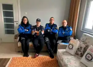 Erzincan Polisi Down Sendromlu Genci Ziyaret Etti
