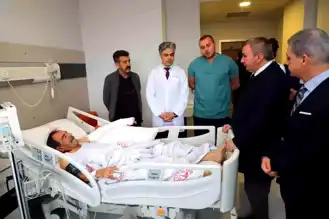 Vali Aydoğdu, Kazazedeleri Ziyaret Etti