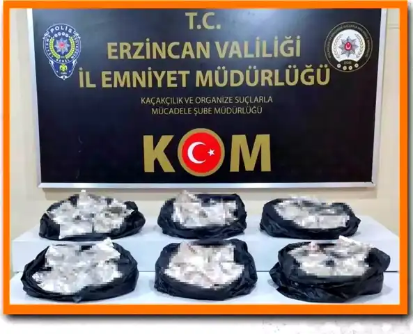 Erzincan'da 90 Kilo Kaçak Nargile Tütünü Ele Geçirildi