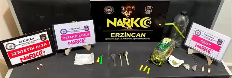 Erzincan'da 4 Uyuşturucu Şüphelisi Gözaltında