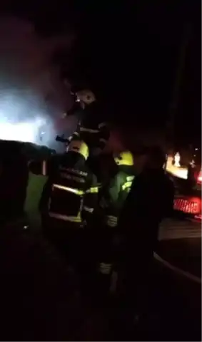 Köyde Odunluk Yangını Sönmüştür